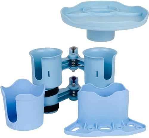 ROBOCUP, Patented Clamp On Boat Cup Holder |Multifunction Dual Drink Caddy - Image 6