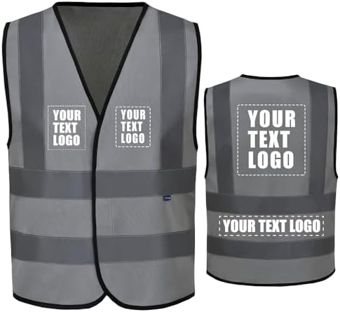 AYKRM 12 colour High visibility viz vest hi vis viz reflective work by AYKRM