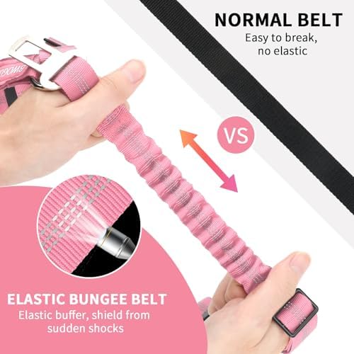 BWOGUE Dog Seat Belt for Car, Reflective Headrest Restraint Bungee Lead - Image 3