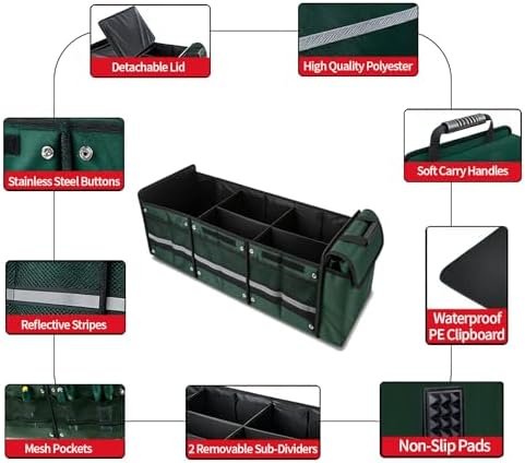 Car Trunk Organizer with Removable Cooler Bag - Image 5