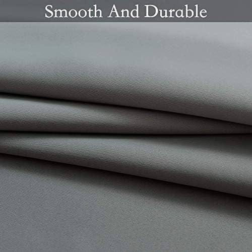 SimpleHome Ombre Gradient Grey White to Gray Curtains - Image 5