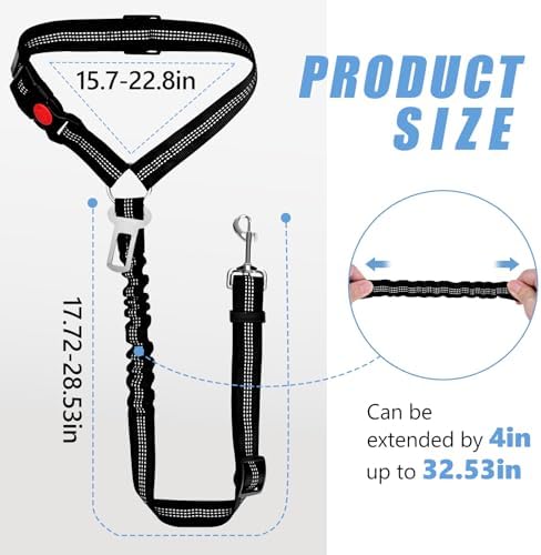 Headrest Dog Car Safety Seat Belt-Easy to Use, Dog Seat Belt - Image 4