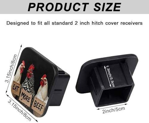 2" Trailer Hitch Cover Rubber Receiver Tube Cap Trailer Hitch Covers - Image 2