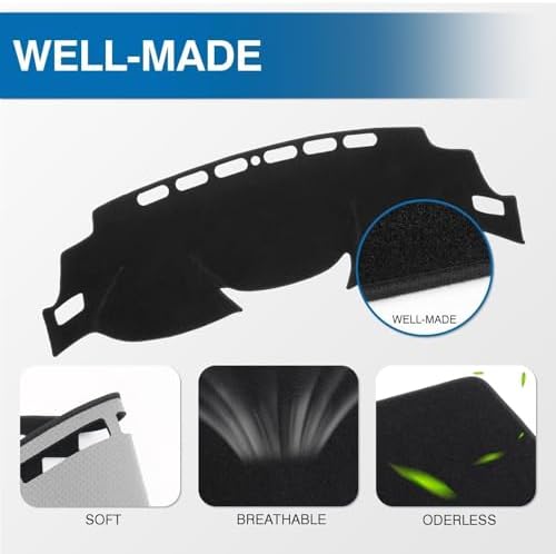 KUST Black Dash Cover for Nissan Rogue 2014-2020 / Rogue Sport 2017-2022 - Image 4