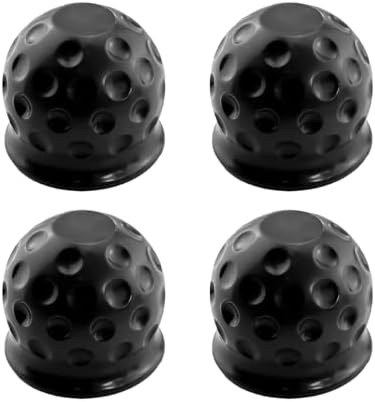 4PCS 2 Inch Trailer Hitch Ball Cover Tow Ball Protector Black - Image 7