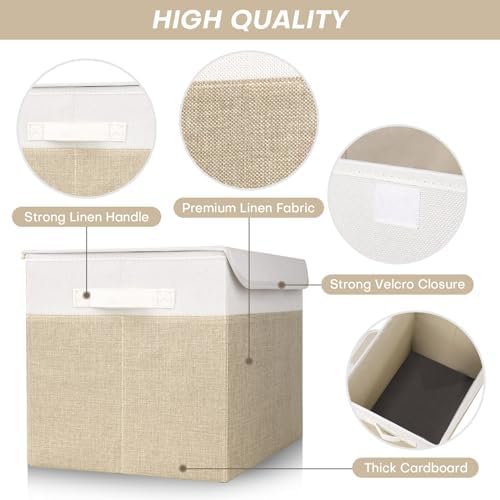 Bagnizer Large 42 Quarts Fabric Storage Bins - Image 4