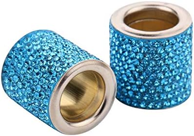 2PCS Car Headrest Collars Decor Rings Bling Bling Interior Decoration Head Rest by idain