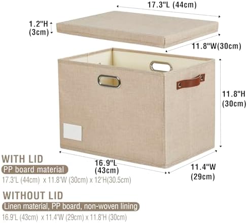 17" Large Fabric Storage Box - Image 3