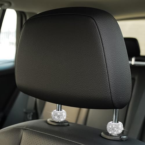 4PCS Bling Car Headrest Collars, Crystal Rhinestone Vehicle Head Rest Collars - Image 4