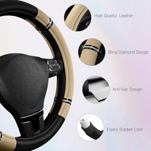 Road Comfort Leather Steering Wheel Cover – Premium Anti-Slip Car Steering - Image 4
