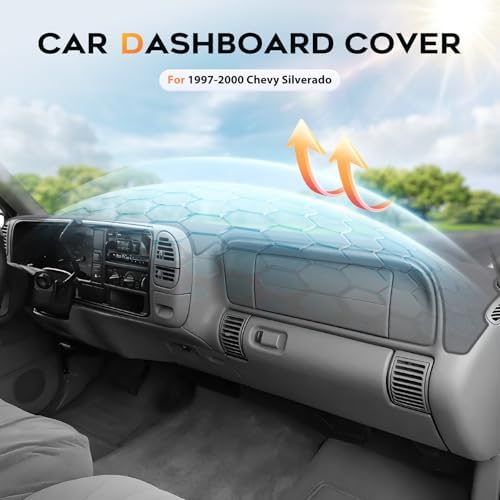 CARTIST Gray Dash Cover for 1997-2000 Chevy Chevrolet Silverado/GMC Sierra C/K - Image 3