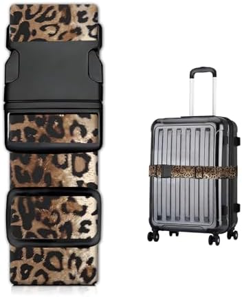 Luggage Straps for Suitcases, Heavy Duty Travel Belt by JYCardPKT