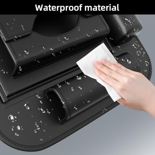 Universal Premium Leather Foldable Car Backseat Organizer - Image 6