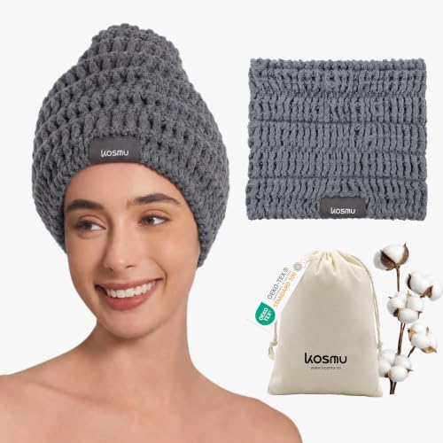 Luxury Organic Japanese Cotton Waffle Spa Headband by KOSMU