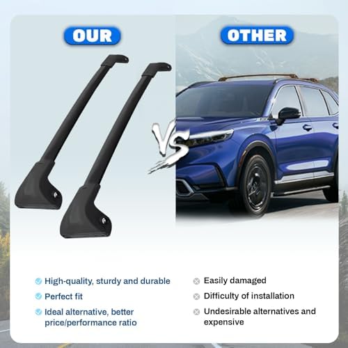 Upgraded 300LB Roof Rack Cross Bars - Image 3