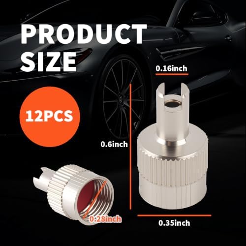 12PCS 2-in-1 Car Tire Valve Stem Caps - Image 2