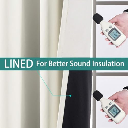 Yakamok Cream Blackout Curtains 84 Inches Long - Image 4