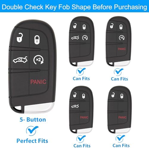 OLLEN TPU Key Fob Cover with Bling Ring, Fit - Image 2