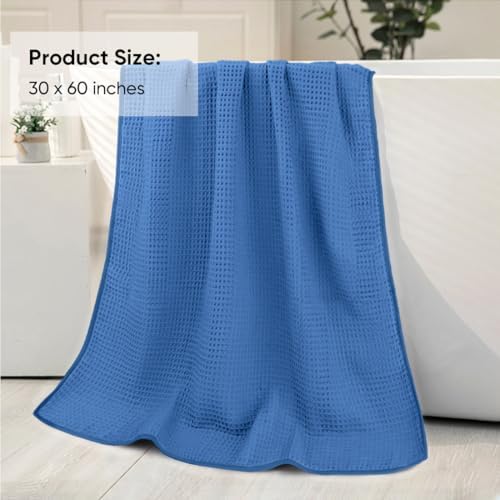 HOMEXCEL Waffle Bath Towels Set of 4 Pack, Waffle Towels - Image 6