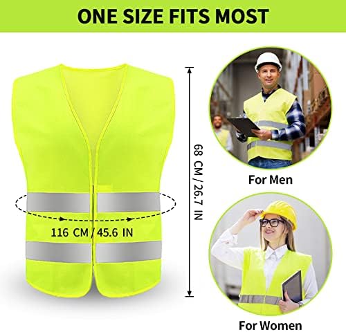 Safety Vest, Reflective High Visibility Construction Vest - Image 5