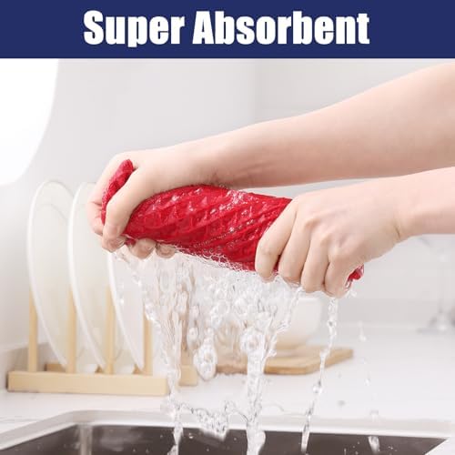 Homaxy Microfiber Waffle Weave Kitchen Towels, 8 Pack - Image 3