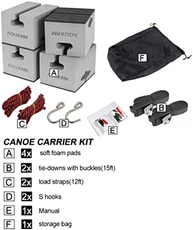 Universal Canoe Carrier Kit Canoe Foam Block - Image 2