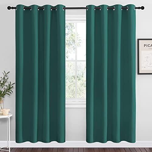 NICETOWN Hunter Green Blackout Curtains 78" Long by NICETOWN