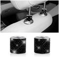2 PCS Car Headrest Collars, Sparkling Rhinestones Auto Head Rest Collars Seat by RDXCV