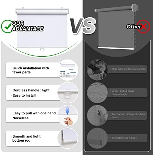 AOSKY Blackout Cordless Roller Shade - Image 3
