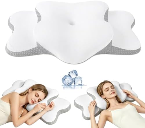 Cervical Neck Pillow for Neck Pain Relief & Side Sleeper | Ergo Pillow for by WeiTrust