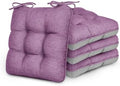 Love's cabin Memory Foam Chair Cushions Set of 4, 15.5 Inch, Light Purple by Lovescabin