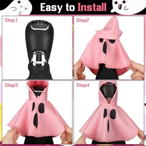 Wonderjune Halloween Car Gear Shift Hoodie Cover Decoration - Image 4
