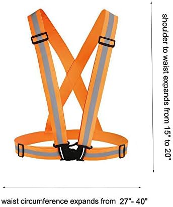 Chiwo Reflective Vest Running Gear 2Pack, High Visibility Safety Vest - Image 3