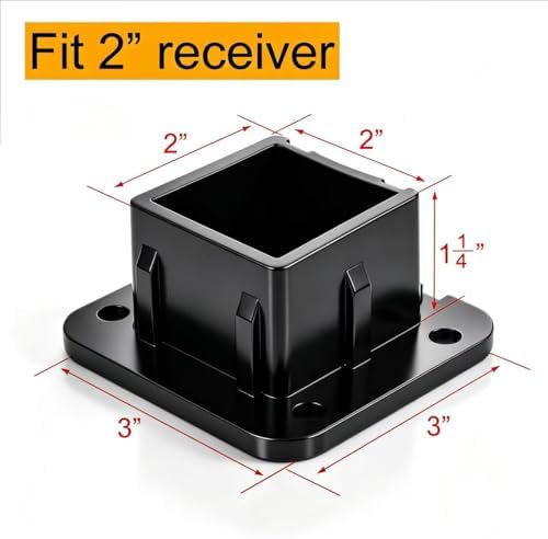 2-inch Trailer Hitch Cover, Trailer Receiver Tube Plug Cover - Image 2