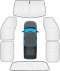 KMF 6pcs Thicken Full Window Sun Shades by KMF