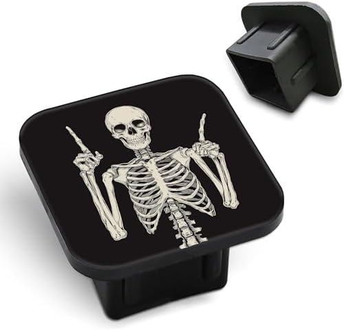Hitch Cover Fits for 2 Inch Hitch Skeleton Makes a Rock Gesture Towing Hitch by Unknown