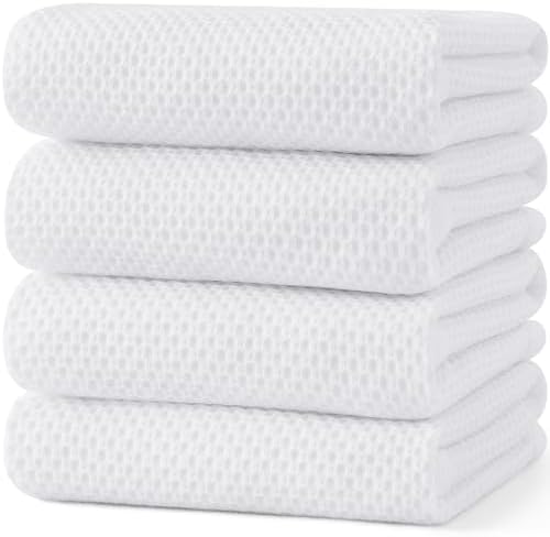Kitinjoy 100% Cotton X‑Large 4-Pack Kitchen Towels by Kitinjoy