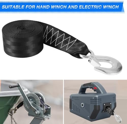2" X 20ft Boat Trailer Winch Strap - Image 5