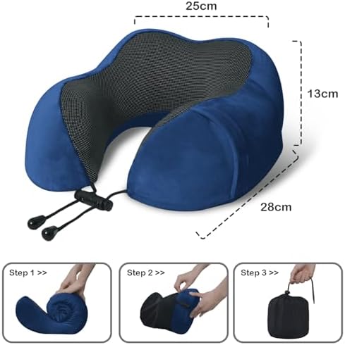Travel Pillow, Memory Foam Neck Pillow - Image 5
