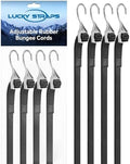 Lucky Straps 48 Inch Adjustable Rubber Bungee Cords, 8 Pack by LuckyStraps