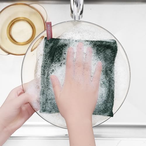 Homaxy 100% Cotton Waffle Weave Kitchen Dish Cloths 8-Pack - Image 4