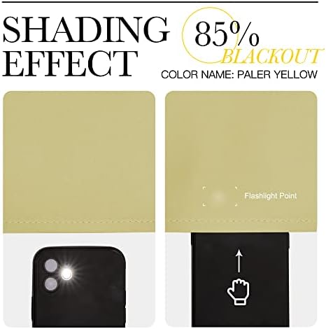 NICETOWN Paler Yellow Room Darkening Curtains - Image 4