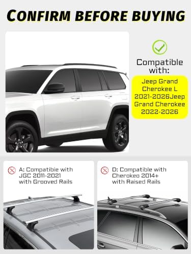 330LB Roof Rack Cross Bars Fit for 2021-2026 Suburban Tahoe Cargo Bars - Image 2