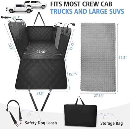 Btefd Truck Hard Bottom Dog Back Seat Cover - Image 5