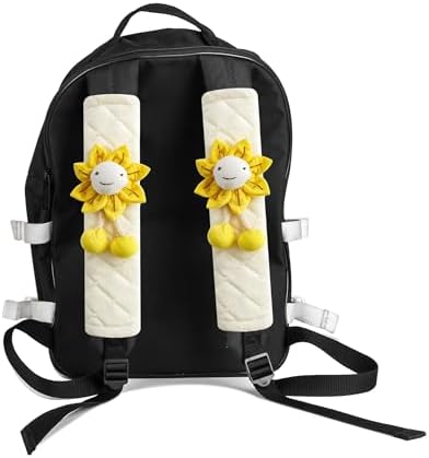 Amooca 2-Pack Braid Pattern Seat Belt Covers Shoulder Pads - Image 3