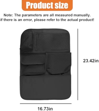 Car Backseat Organizer, Leather Auto Seat Back Kick Mats Protector, Travel - Image 2