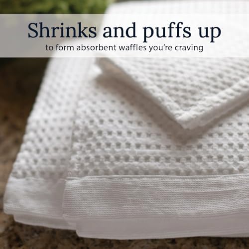 GILDEN TREE Waffle Towel Set Quick Dry Thin | 2 Bath Towels | 2 Hand Towels | 2 - Image 3