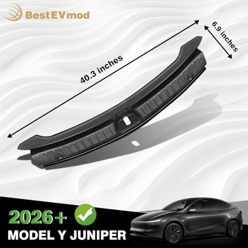 BestEvMod 2026 Tesla Model Y Upgrade Rear Bumper & Trunk Sill Cover Protector - Image 3