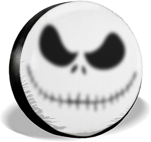 GENANY Gothic Skeleton Face Halloween PVC Leather Spare Tire Cover Size 16 by GENANY
