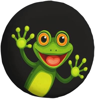 Merry Green Frog Spare Tire Cover Weatherproof Universal Wheel Protectors Wheel by Unknown